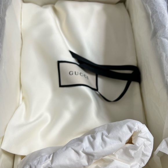 Gucci Yellow Fur-Lined Loafers - Picture 8 of 8